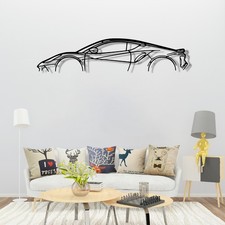 Metal Car Wall Art, Classic Car Silhouette, Lotus Emira Style Wall Sign