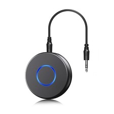 Wireless Bluetooth Aux Adapter, Portable Audio Receiver, Hands-Free Kit for Car/