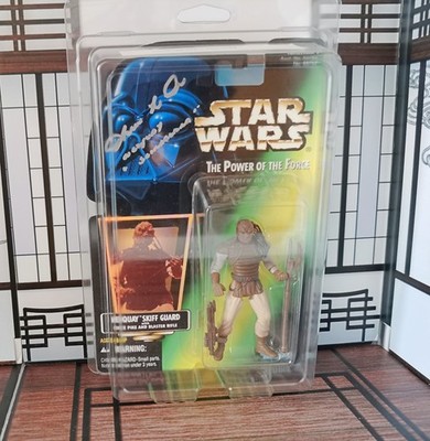 Star Wars POTF Weequay mit Autogramm Julius LeFlore von der POTF 2023