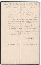 Léon Faucher (1803-1854) Signed Letter / Autograph French Prime Minister