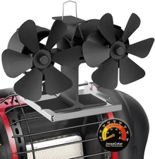 Wood Stove Fan for Mr Buddy Heater (Little and Big Buddy) Included Bracket and T