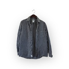lacoste striped oxford button up shirt mens size 40 mid 2010s