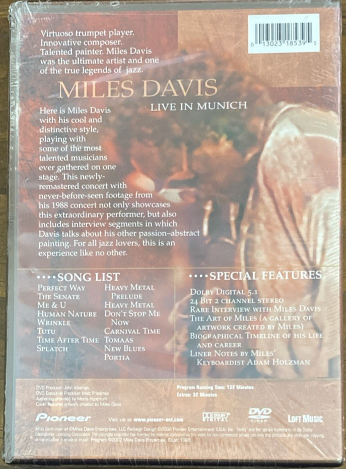 Buy Miles Davis - Live in Munich (DVD, 2002, Special Edition