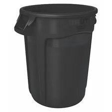 Rubbermaid Commercial 1779739 Brute Trash Can, Round, 55 Gal Capacity, 26 1/2