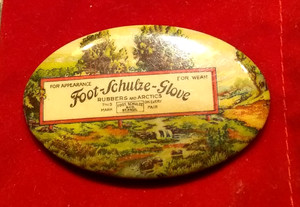 (Pgasteelers1) Advertising Oval Mirror St. Paul, MN. Foot, Schulze & Co..