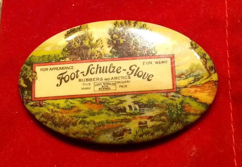(Pgasteelers1) Advertising Oval Mirror St. Paul, MN. Foot, Schulze & Co..