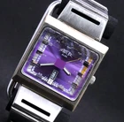 Vintage Seiko ALBA AKA Purple Dial Wristwatch V733-5A40 Kanji  #121e