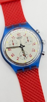 Swatch Chrono JFK SCN103   1992   Vintage NOS in box   Perfectly Working