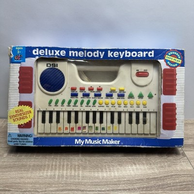 Radio Shack DSI My Music Maker Deluxe Melody Keyboard Toy 1993 Retro Piano Boxed