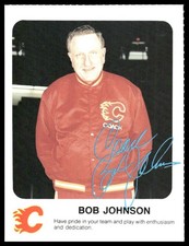 1986-87 Red Rooster Calgary Flames Bob Johnson Calgary Flames