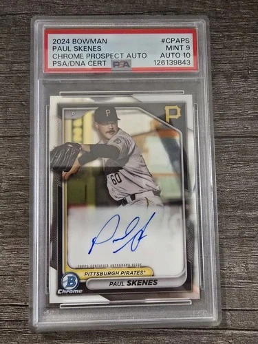 2024 Bowman - Chrome Prospect Auto Paul Skenes #CPA-PS PSA 9/AUTO 10
