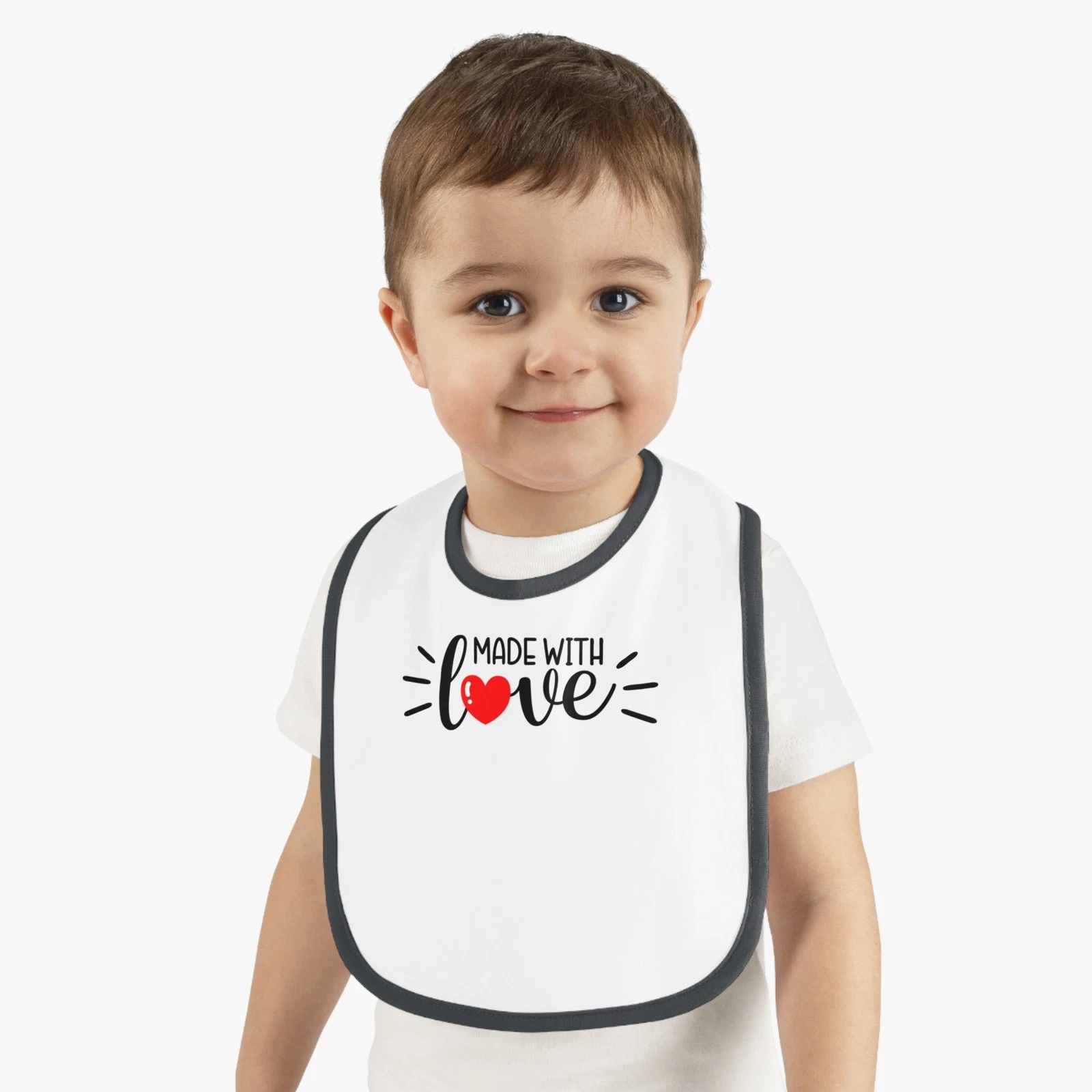 Love-themed Baby Bib, Cute Baby Gift, Baby Shower Present, Made with Love [...]