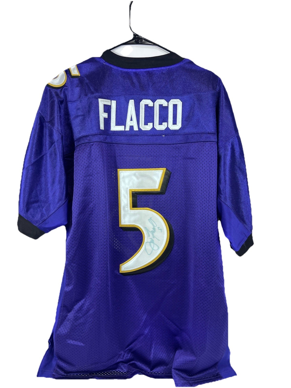 Joe Flacco Autographed Signed Baltimore Ravens Football Jersey with COA Reebok On Field NWT 