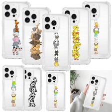 Cute Animal Pattern TPU Phone Case For iPhone 16 14 15 Pro Samsung A25 A35 Cover