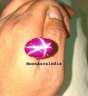 6 Rays Star Ruby Gemstone 14ct Oval cut Natural Star Ruby Gemstone jewelry