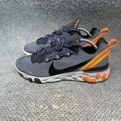 Nike React Element 55 Blue Running Shoes Size 10.5 Men s