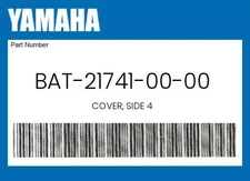Yamaha Genuine Cover, Side 4 - Bat-21741-00-00