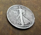 1918-S Walking Liberty Half Dollar 90% Silver Original Patina VG