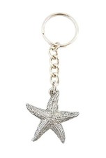Starfish Pewter Keychain