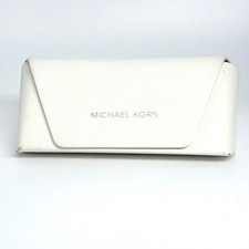 Michael Kors White Saffiano Leather Sunglasses Case Replacement Foldable Snap 2