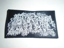 MONARQUE BLACK METAL EMBROIDERED LOGO PATCH