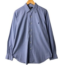 Used Ralph Lauren POLO by Ralph Lauren long-sleeved cotton check shirt size ...