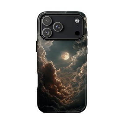 For iPhone / Galaxy / Pixel | Phone Ink Case - Night Sky Celestial Clouds Moon
