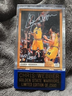 1993 Classic Draft Picks Chris Webber #1 Draft Pick -Autograph 1607/2500 