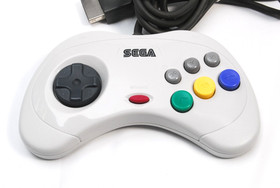 Sega Saturn White Console HST-3220 w/ Box Controller Matching Serial Tested