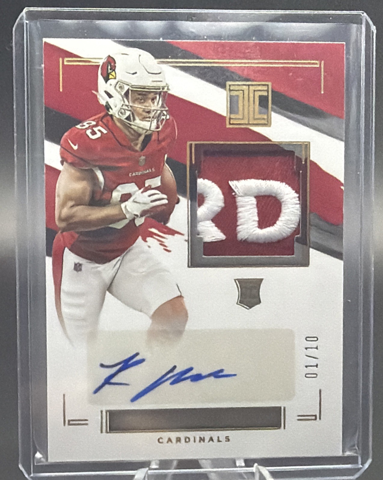 Rondale Moore Panini Impeccable Rookie Patch Autograph #RPARM Base