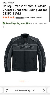 Harley-Davidson Men's Classic Cruiser Riding Jacket 98357-11VM