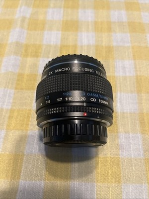 Vivitar 2x Macro Focusing Teleconverter MC - Pentax K (PK) - With Caps