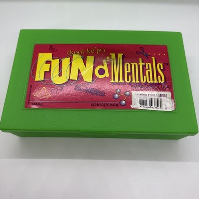 Vintage School 1990s Fun D Mentals Pencil Box Case Lime Green Empire Berol USA