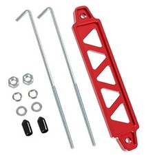 Battery Hold Down Bracket, Aluminum Alloy Battery Tie Down Bracket with red