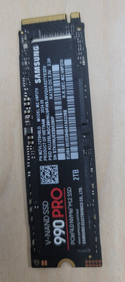 Samsung 990 PRO 2TB M.2 NVMe Internal SSD - Black (MZ-V9P2T0B/AM)