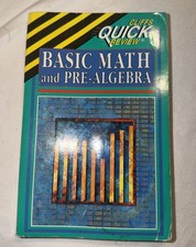 Basic Math and Pre-Algebra by Cliffs Notes Staff 1995, Trade Paperback