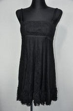 Dolce & Gabbana Black Floral Lace Sleeveless Dress size 40