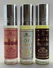 Al-Rehab 6ml Perfume Oils Roll-on- 3 Bestsellers ROSES- SOFT–BALKIS