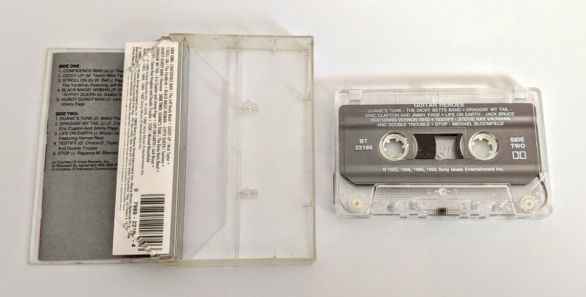 Back Home Again［カセット］ Guitar Heroes Cassette Tape Sony BT 22180 Stevie Ray Vaughan