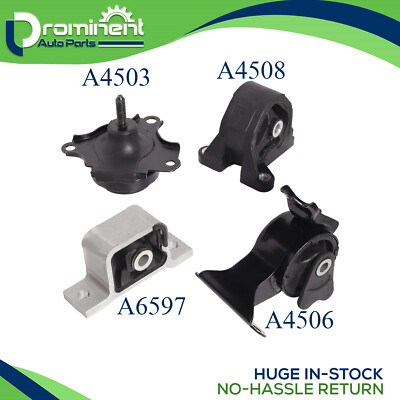 4pcs Engine Motor & Transmission Mount for 2002-2006 Acura RSX l4 2.0L AUTO