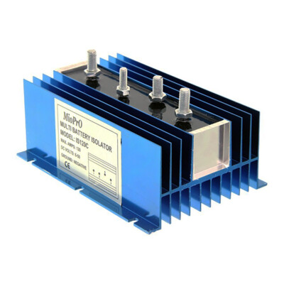 DEKA 08771 Heavy Duty120 Amp Battery Isolator & Charger - USA MADE
