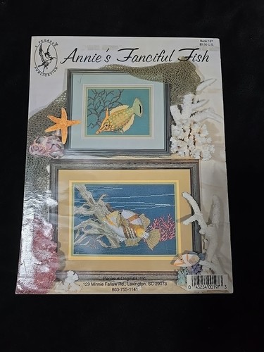Pegasus Pub. Annie's Fanciful Fish Cross Stitch Pattern Anne Morgan Design - Picture 2 of 7