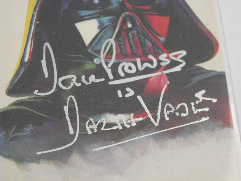 Star Wars Galaxy Topps Cards Darth Vader David Prowse Signed Autograph Card - Image 2 of 3