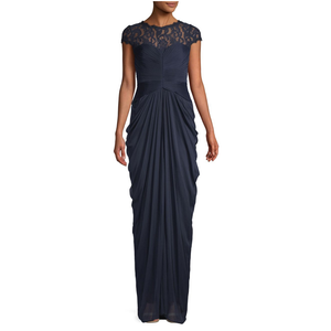 navy blue adrianna papell