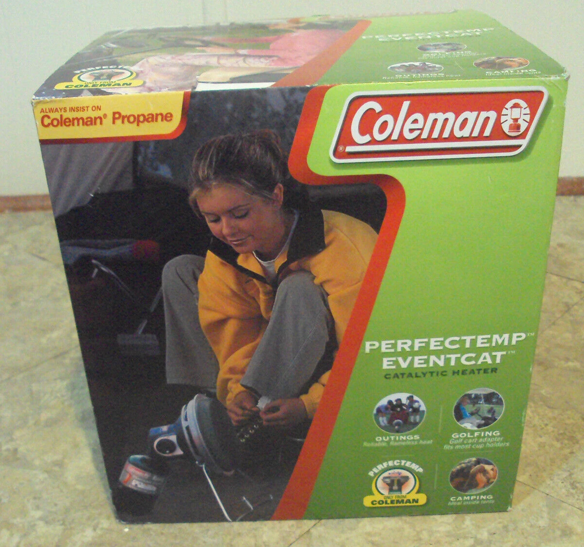 NEW Coleman Golfcat Perfectemp Propane Golf Cart Catalytic Heater Model  5029B | eBay