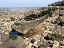 Photo 6x4 Shipwreck, Hunstanton The remains of the Steam Trawler Sheraton c2010