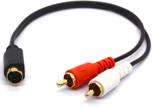 4 Pin S-Video Male To 2 RCA Male AV Audio Video Adapter Cable for DVD PC TV - Picture 3 of 14