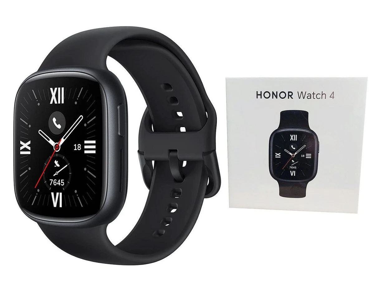 HONOR Watch 4 GPS Smartwatch (Black) TMA-B19 - 1.75-inch AMOLED, 50m  Waterproof