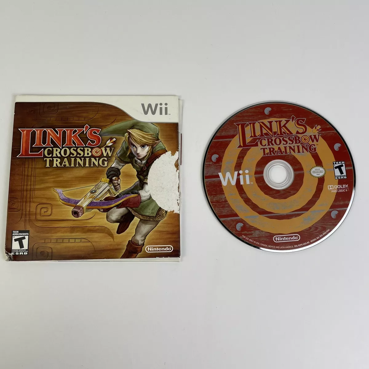 Legend of Zelda Link's Crossbow Training disc Wii