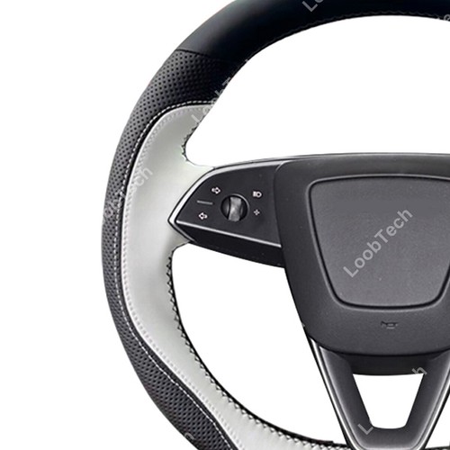 Sewing Steering Wheel Wrap Cover Leather Interior Wrap For Tesla Model 3 24-2025 - Bild 3 von 13